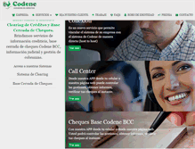 Tablet Screenshot of codene.com.ar